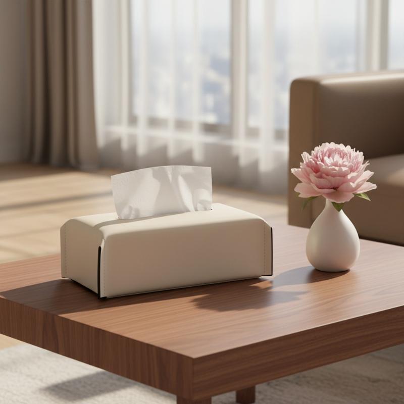 [C] Luxury Tissue Box Leather  - Agar Tissue Culture ulasan dan harga