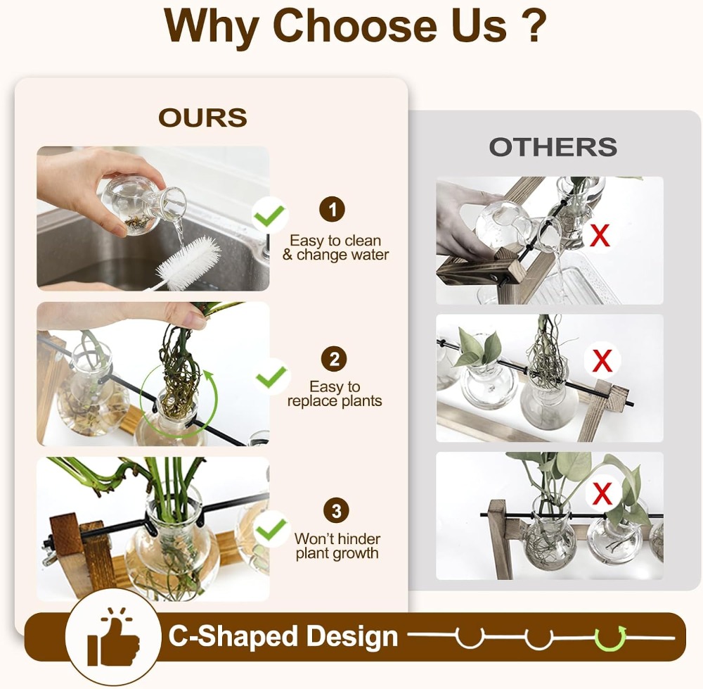 Plant Propagation Stations wit - Propagation Station Vase ulasan dan harga