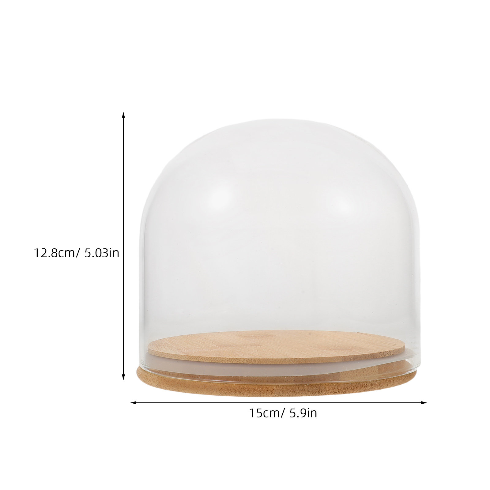 Clear Glass Dome Cloche with S - Plastic Dome Clear ulasan dan harga