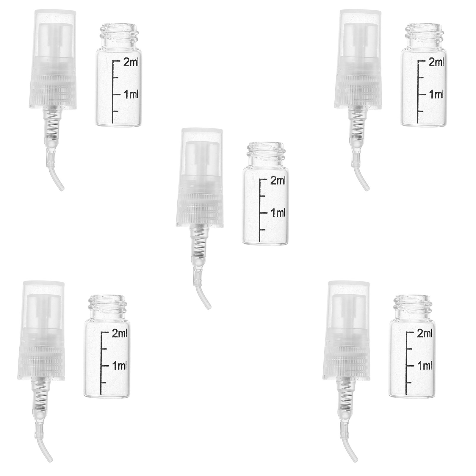 5Pcs Small Glass Spray Bottle  - Misting Bottle Fine ulasan dan harga