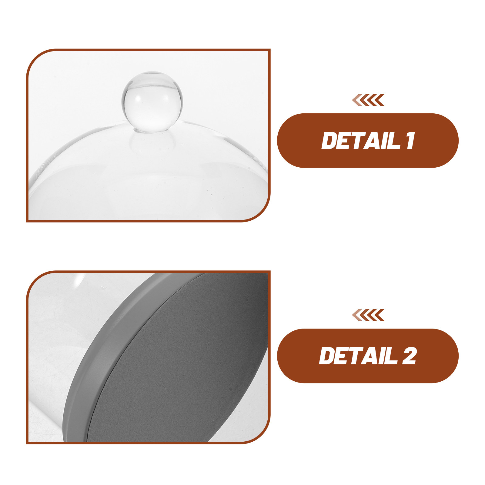 Glass Dome Cloche Bell Jar Cle - Plastic Dome Clear ulasan dan harga
