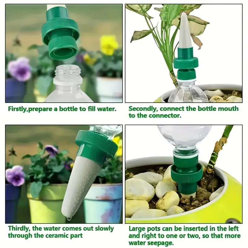 4Pcs Automatic Plant Drip Irri - Self Watering Insert ulasan dan harga
