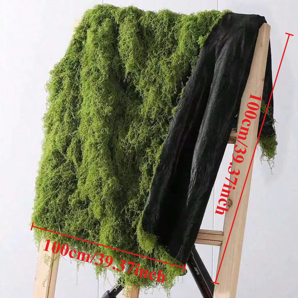 1*1m Fake Moss DIY Crafts Gras - Sphagnum Moss Dry ulasan dan harga