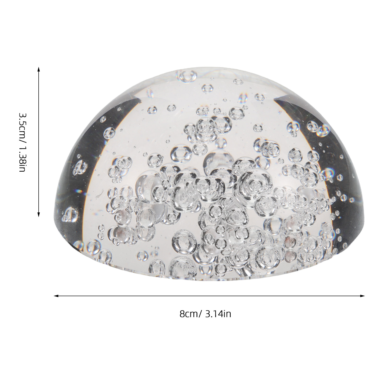 Half Crystal Ball Clear Decora - Plastic Dome Clear ulasan dan harga